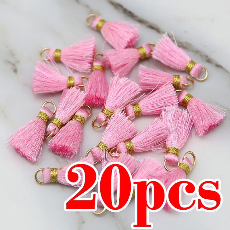 Bộ 20 Phụ Kiện Dây Tua Rua Dài 2.5cm Làm Kẹp Tóc/Kẹp Tóc Trang Trí Cho Nữ