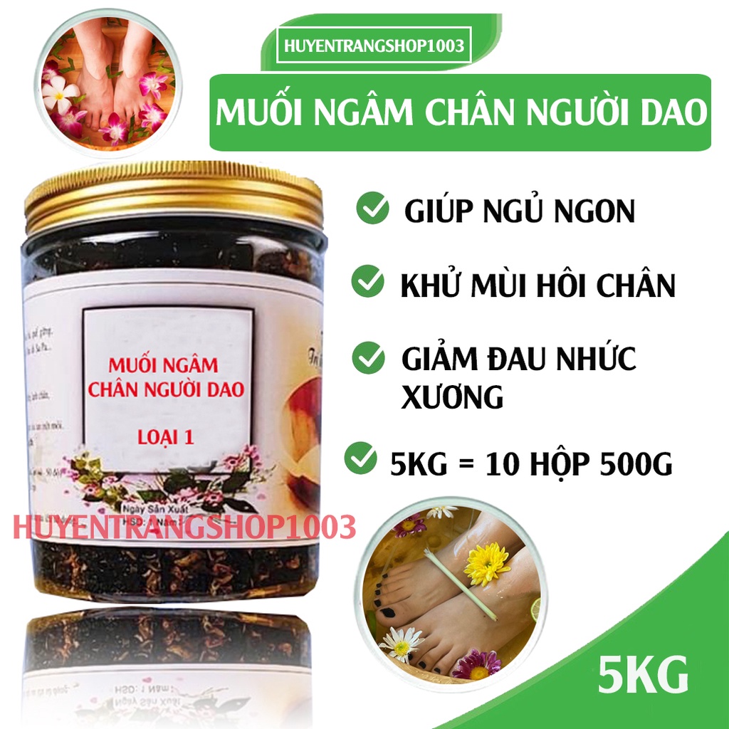 Sỉ 10 Hộp muối ngâm chân thảo dược cao cấp người Dao (Handmade)