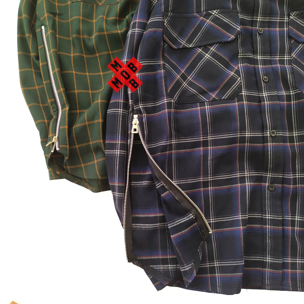 Áo sơ mi Flannel nam mix zip | BigBuy360 - bigbuy360.vn