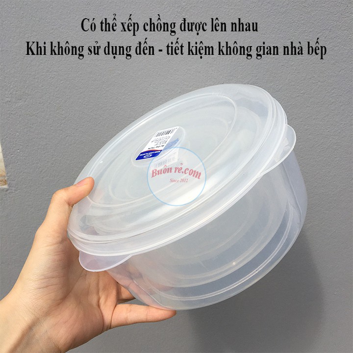 Bộ 3 âu nhựa Song Long trơn đựng thực phẩm (MS:2199) - 01016