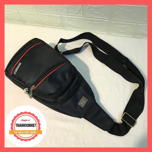 Túi đeo chéo nam vải dù chống nước 3 ngăn