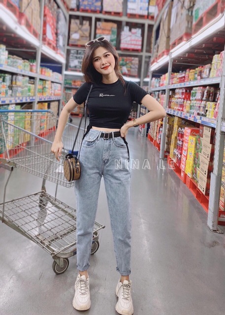 Áo thun croptop ⚡FREESHIP Đơn 250K⚡ Áo croptop thun ôm body rút eo hở rốn in chữ Resi siêu hot hàng Quảng Châu chất đẹp