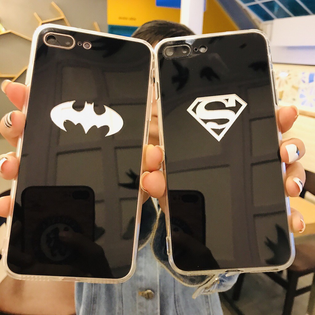 [ IPHONE ] Ốp Lưng Super, Bat Gương 3D - Lưng Silicon Giả Kính, Chữ Gương - C025