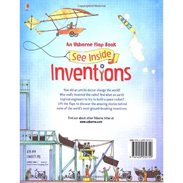 Sách tương tác lật mở thiếu nhi Usborne: See inside Inventions