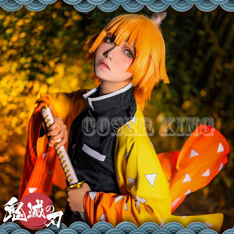 Anime Cartoon Demon Slayer Kimetsu no Yaiba Cosplay Costume Adult Tanjirou Zenitsu Kanao Nezuko Giyuu