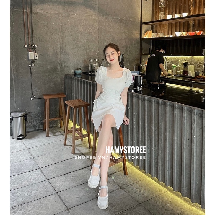 ALLY DRESS ĐẦM TAY BỒNG KHOÉT EO