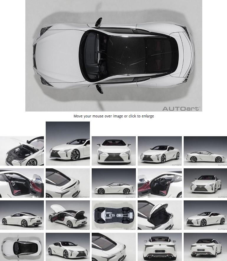 AUTOart Alto 1:18 LEXUS LEXUS LC500 mô phỏng toàn bộ mô hình xe trang trí
