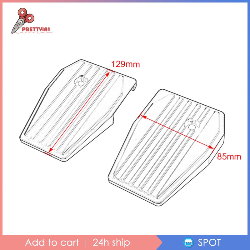 Bàn Đạp Gác Chân Bản Rộng Màu Bạc Prettyia1 Cho Xe Máy Honda Rebel CMX500 CMX300