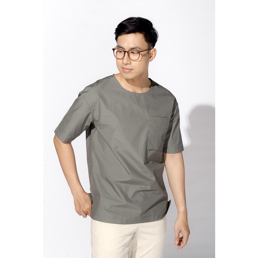 Áo Phông Nam Tay Ngắn Có Túi Form Loose - Routine 10F20TSH044