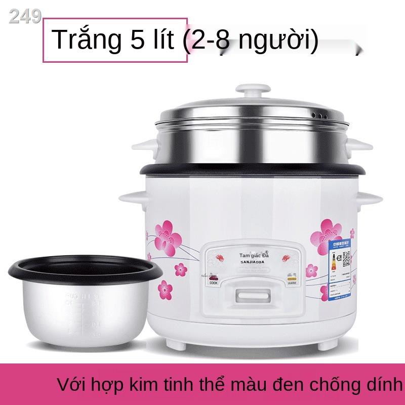 Nồi cơm điện tam giác kiểu cũ chính hãng mini 1-2-3-4 người gia dụng nhỏ đa năng đặc biệt