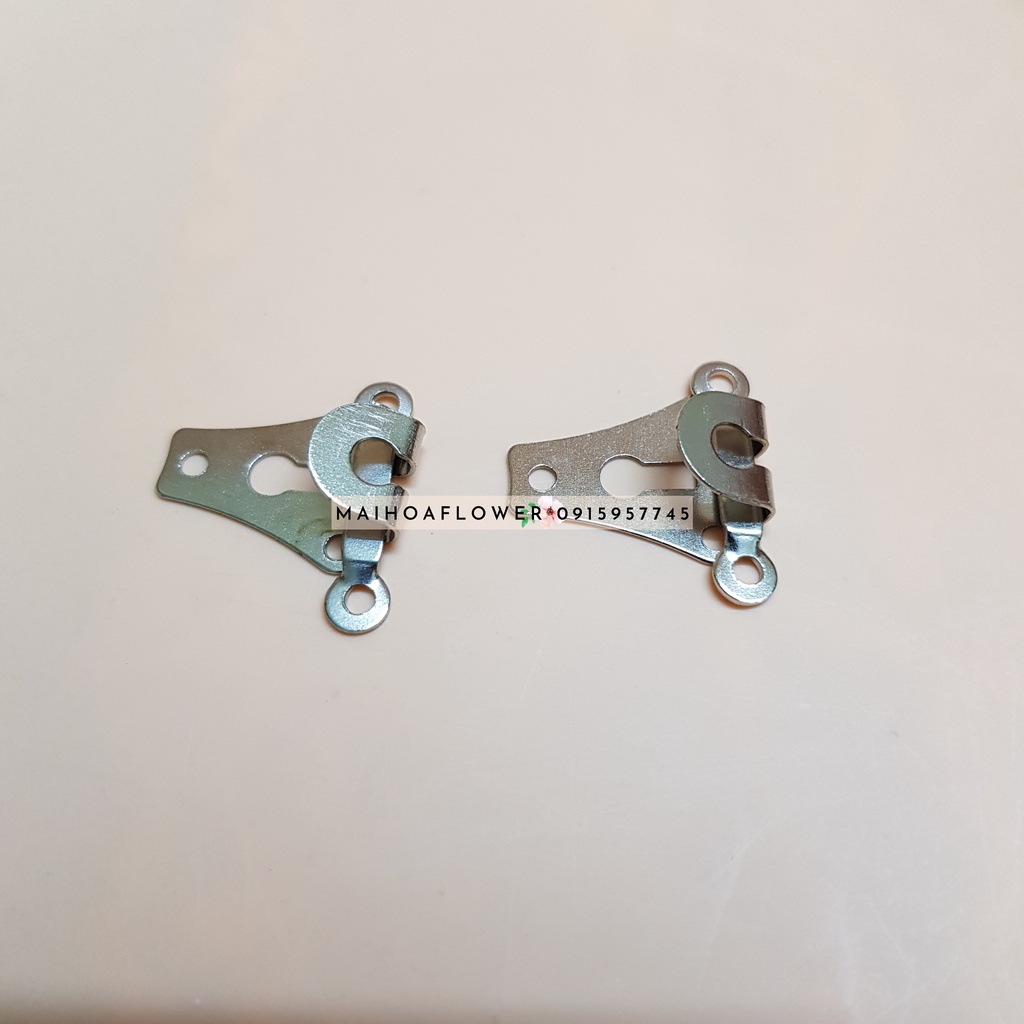 Bộ móc cài quần vải, khuy cài quần tây bằng kim loại hàng tốt bền đẹp, Maihoaflower