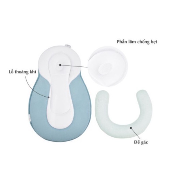 Ộ Gối Đệm Ngủ Đúng Tư Thế Chống Trào Ngược Cho Bé 🍀 CHỐNG MÉO ĐẦU 🍀 Giúp Bé Ngủ Ngoan