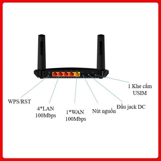 Bộ Phát Wifi 4G LTE Totolink LR1200 băng tần kép AC1200 Dùng Cho Xe Khách - Hàng Chính hãng Bảo Hành 24 Tháng