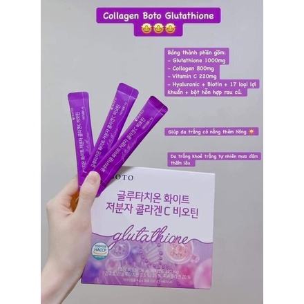 𝐂𝐎𝐋𝐋𝐀𝐆𝐄𝐍 𝐁𝐎𝐓𝐎 TRUYỀN TRẮNG HOT NHẤT HÀN QUỐC CHÍNH HÃNG HỘP 30 GÓI