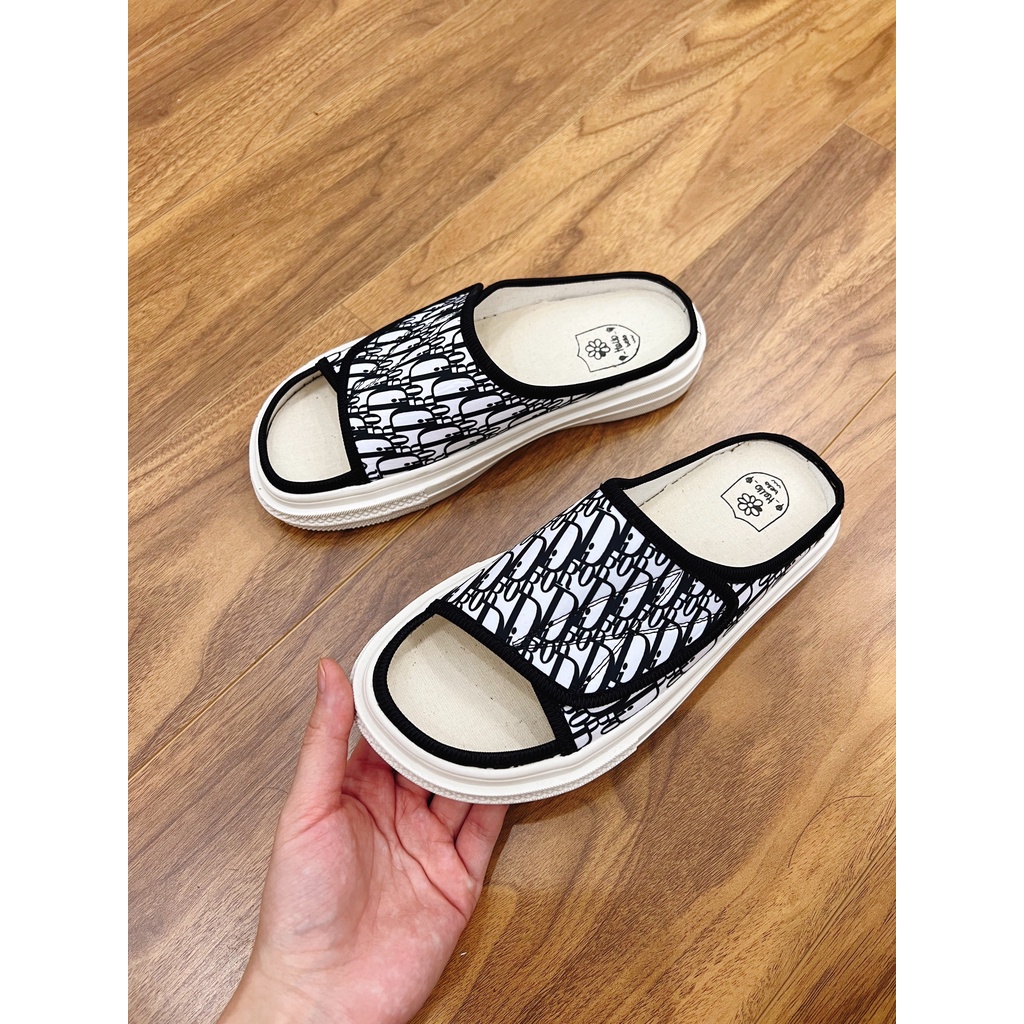 (VIDEO) Dép nữ mùa hè bản Diorrr vân siêu đẹp nữ tính