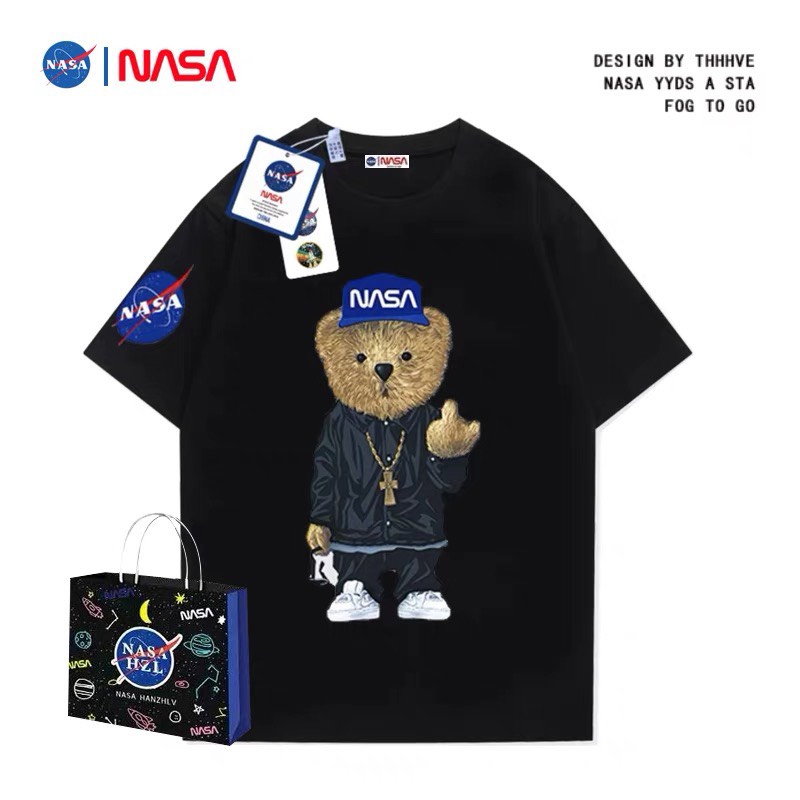 Áo thun NASA nhiều mẫu phong cách thời trang dành cho nam nữ, phi hành gia, gấu, doraemon....