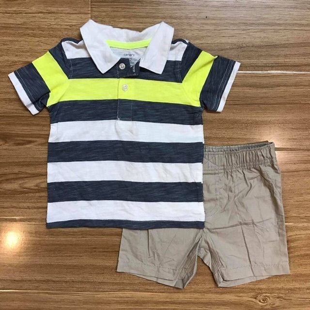 Áo thun có cổ Carter bé trai 6m-5T
