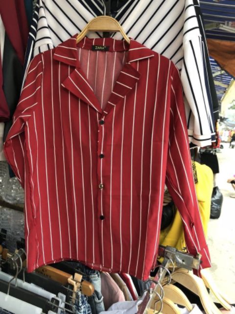 sơ mi kẻ  cổ Vest đơn giản | BigBuy360 - bigbuy360.vn