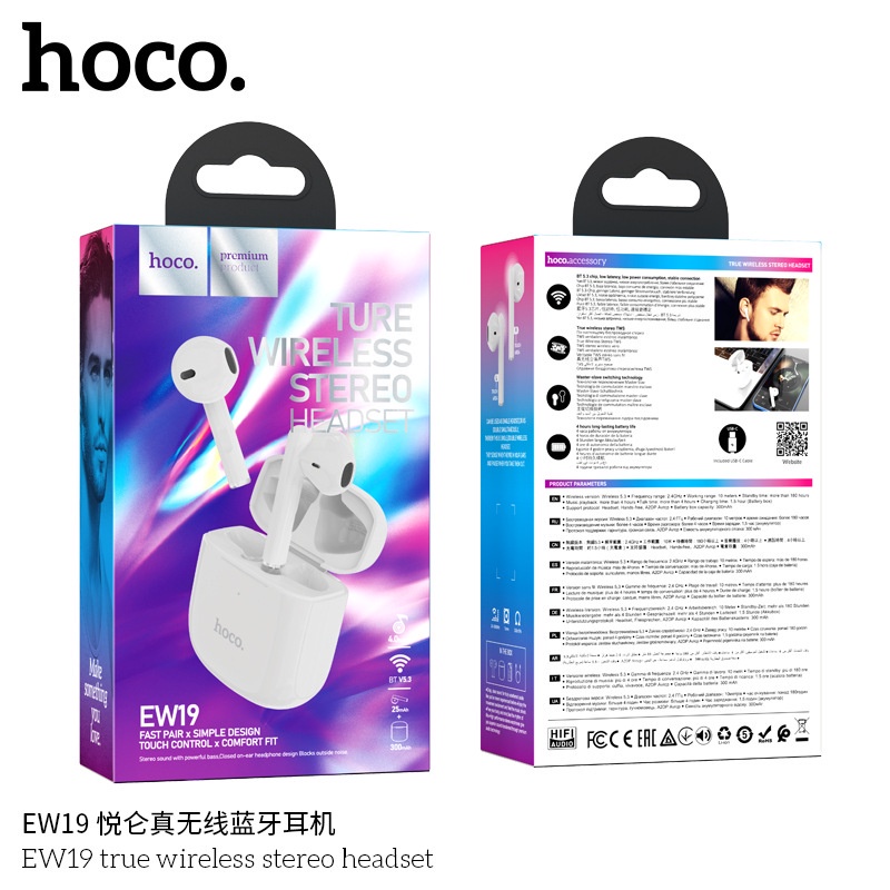 Tai Nghe Bluetooth Hoco EW19 FULL V5.1 - Bảo hành 12 tháng chính hãng