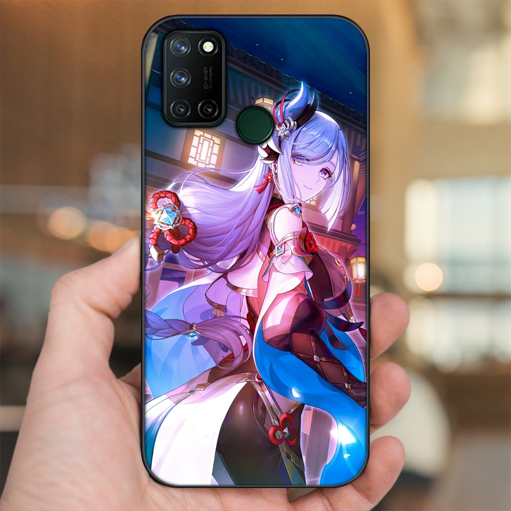 Ốp lưng Realme C17, 7i viền đen in hình Shenhe Genshin Impact