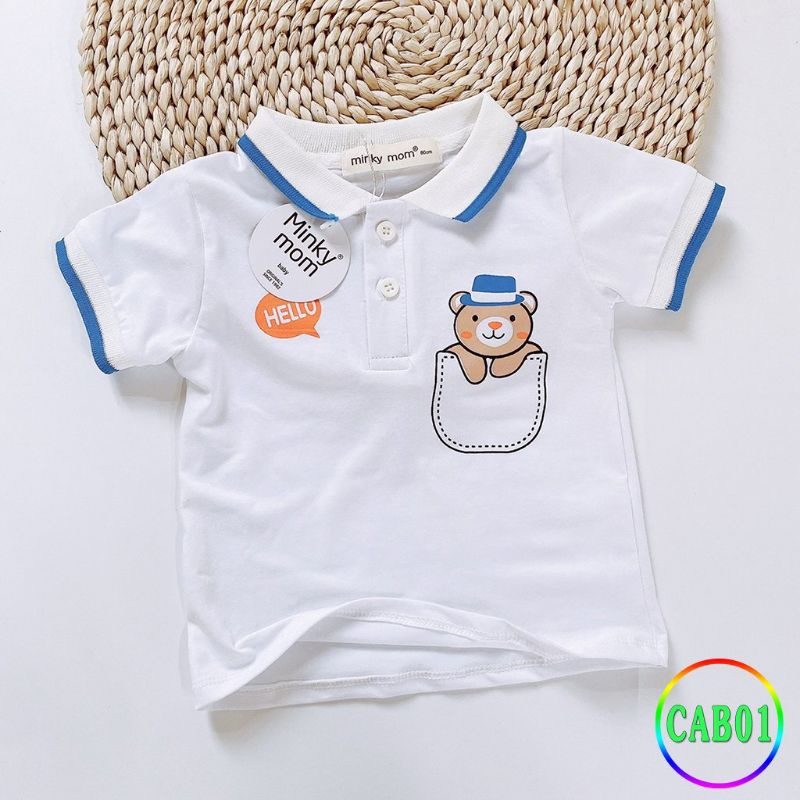 Áo pull có cổ vải cotton dệt 100%