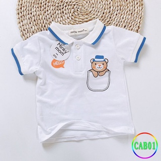 Áo pull có cổ vải cotton dệt 100%