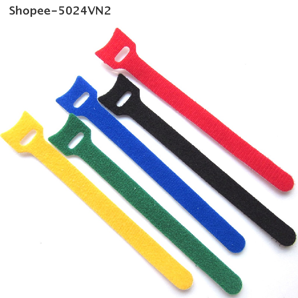 10 Dây buộc cáp khóa dán cố định tiện lợi nhiều màu sắc