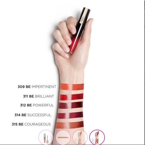 Son Kem L'Oreal Brilliant Signature Hi Shine Colour Ink nhiều màu mới chọn lựa