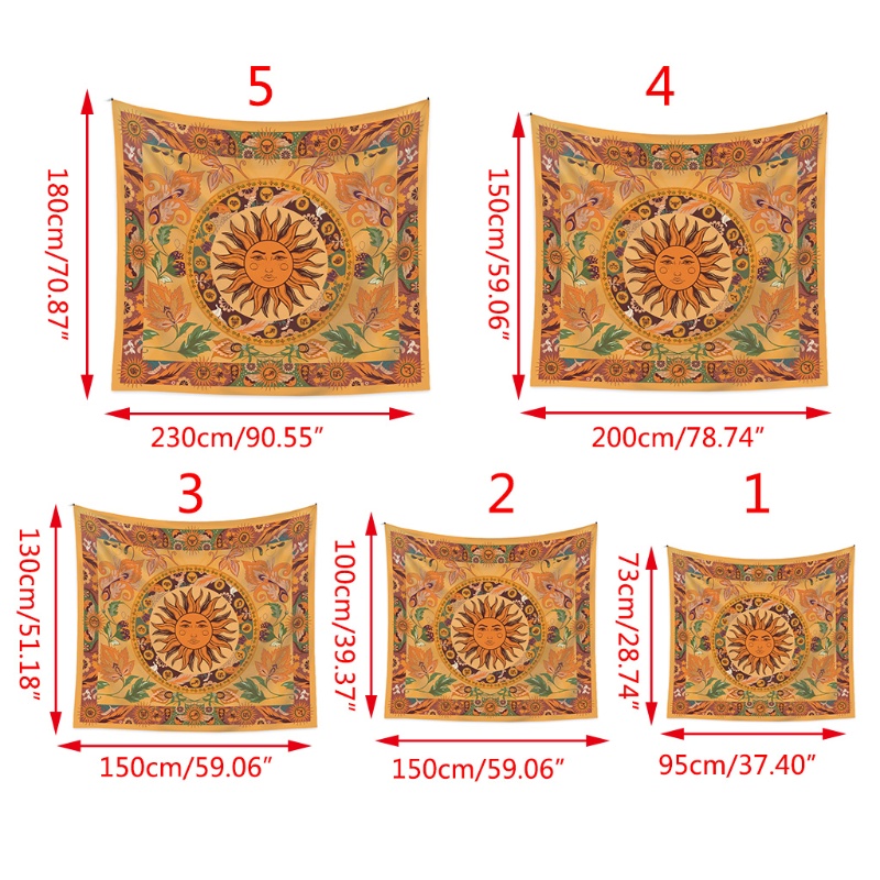 Thảm Treo Tường In Hình Thiên Văn Mặt Trăng Ngôi Sao Trang Trí Nhà Cửa