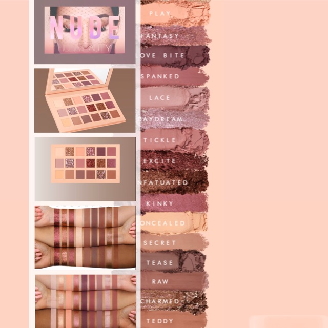 Phấn mắt Nude và Desert Dust Huda Beauty [chính hãng]