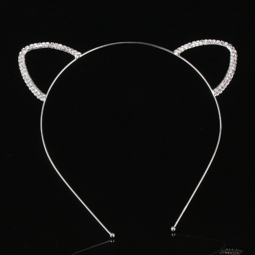 1 Cài Tóc Hình Tai Mèo Đính Đá Phong Cách Hàn Quốc