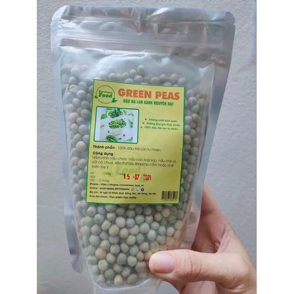 Đậu Hà Lan khô không biến đổi gen eatclean,giảm cân,ăn kiêng (1kg)