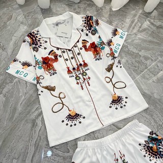 PIJAMA CỘC ĐÙI MCQUEEN  ĐÔI LẠC ĐÀ CAO CẤP