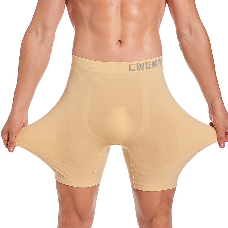 1 Quần Lót Boxer Dài Bằng Nylon Spandex Thoải Mái Gợi Cảm Hàng Mới Dành Cho Nam Giới Cm101