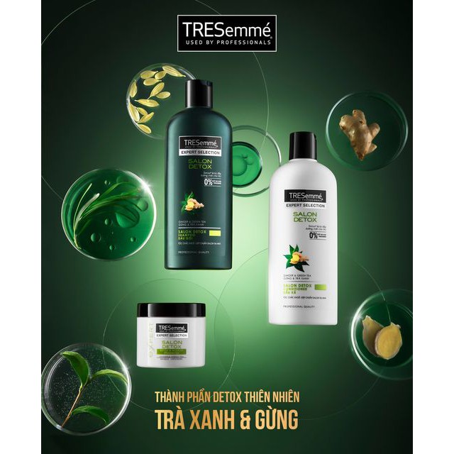 Bộ TRESEMME bao gồm Dầu gội 340g + Dầu xả 340g + Kem ủ 180ml