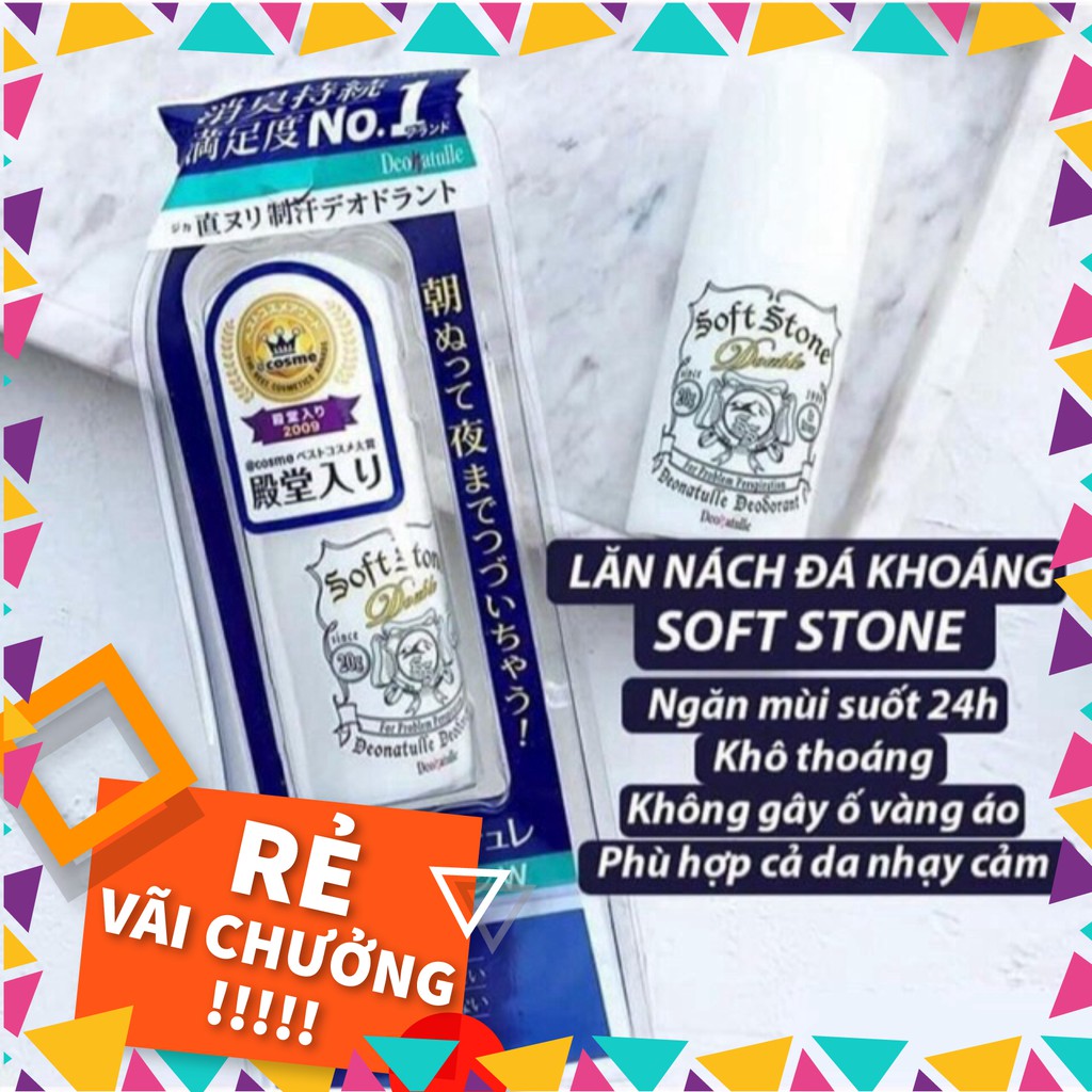 Lăn nách đá khoáng Nhật Bản Soft Stone Crystal  20g