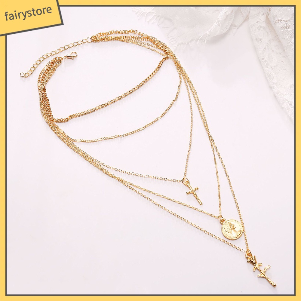 Dây chuyền nhiều tầng phong cách vintage xinh xắn