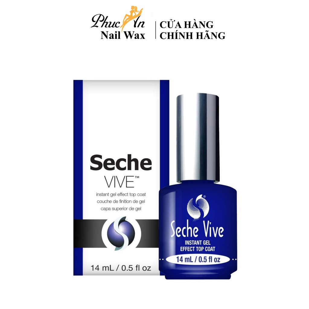 Sơn Siêu Bóng Seche ViVe Nhanh Khô First Dry Top Coat 69491 14mL Chính Hãng