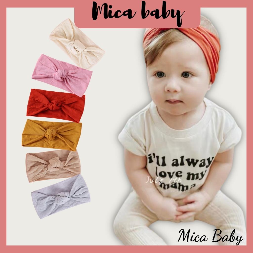 Băng đô thắt nút đáng yêu cho bé Mica baby BD20