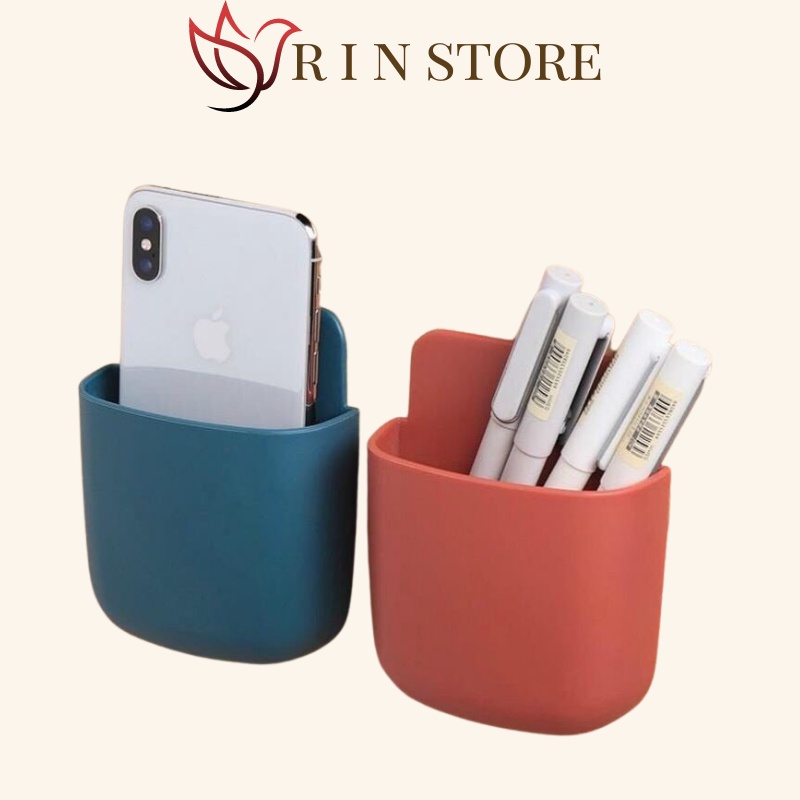 Kệ Để Remote Điện Thoại Dán Tường Tiện Lợi Hiện Đại RIN