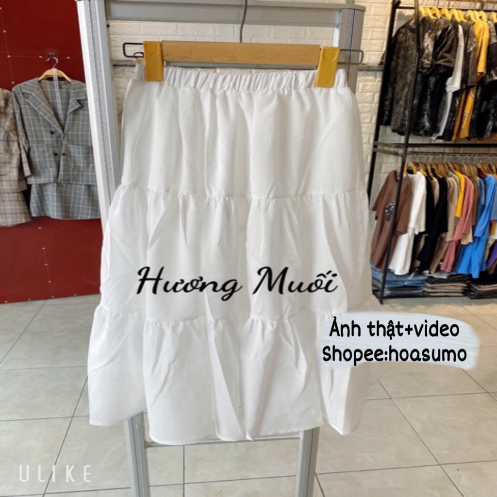 HOASUMOFASHION Chân váy vintage 3 tầng - ảnh thật + video