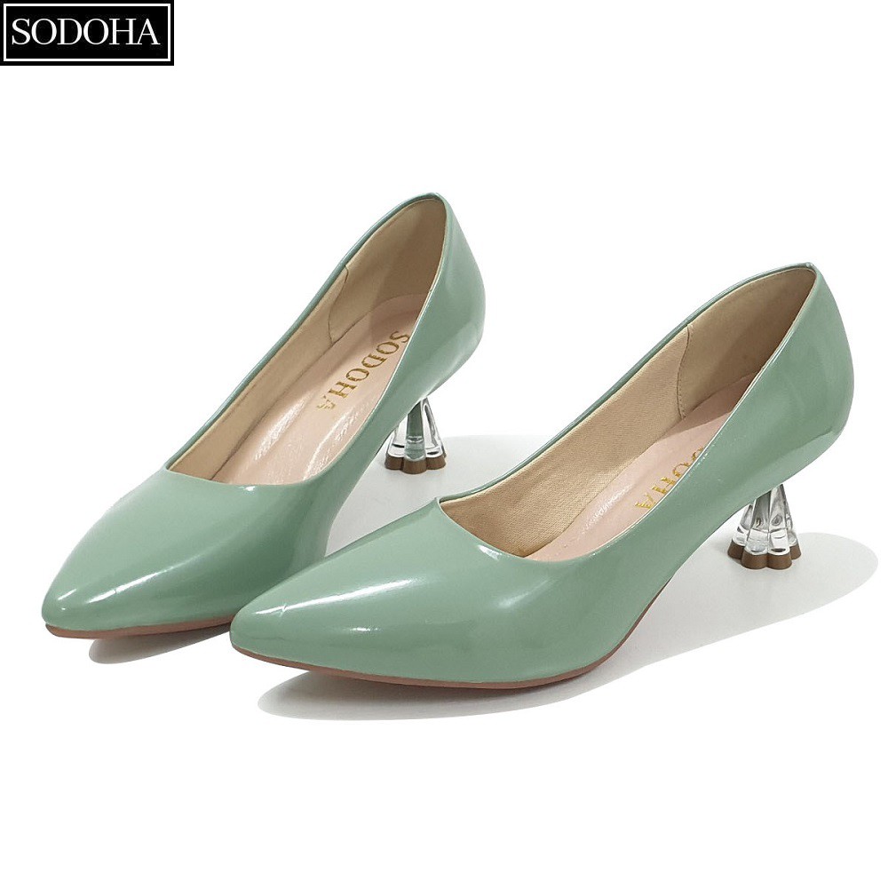 Giày cao gót nữ SODOHA SDH653 đế cao 5cm gót trong điệu đà kiểu dáng trẻ trung sang trọng
