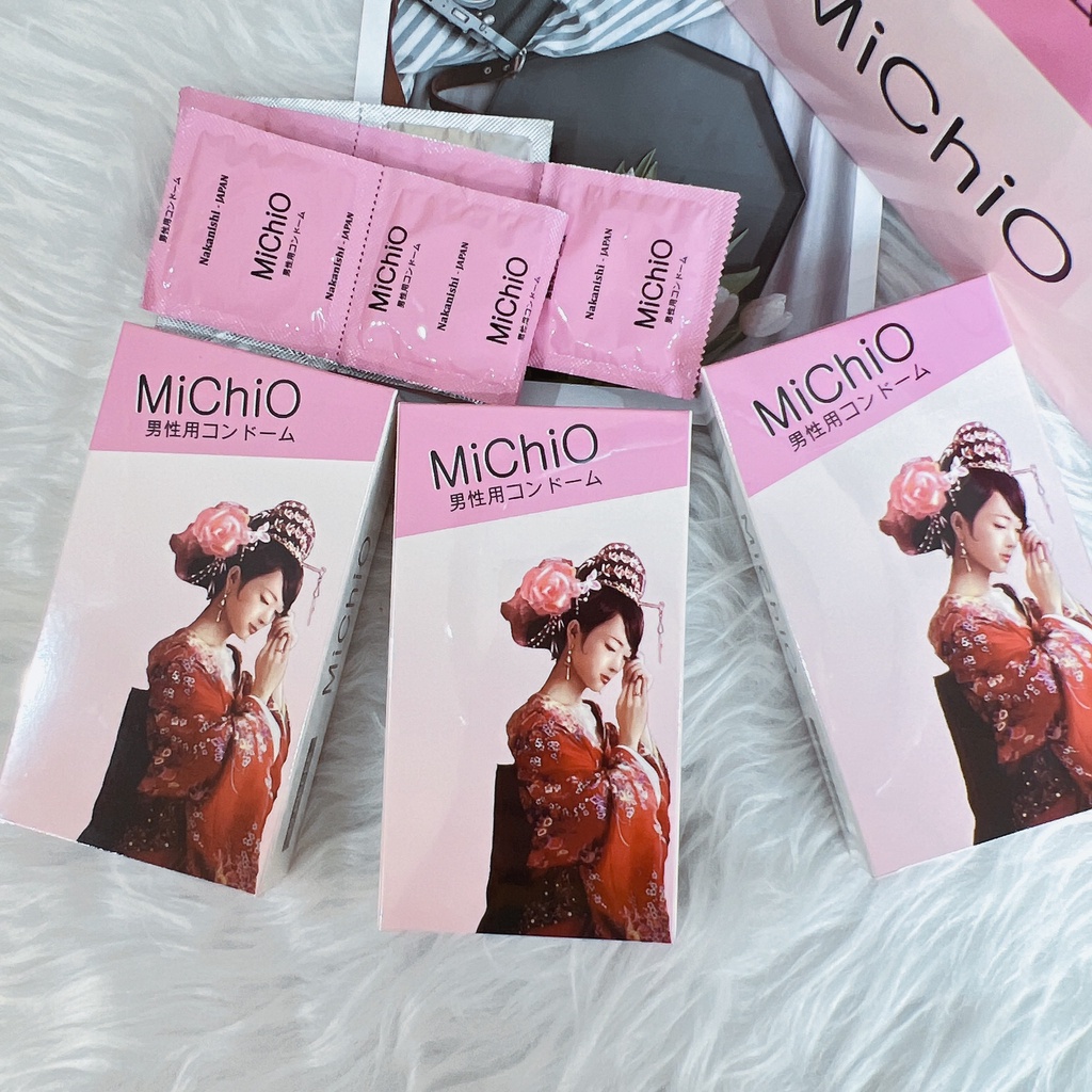 Bao Cao Su MICHIO Nhật BẢN  BAO CAO SU MICHIO có gân - hương chuối - ôm sát cho cảm xúc thăng hoa