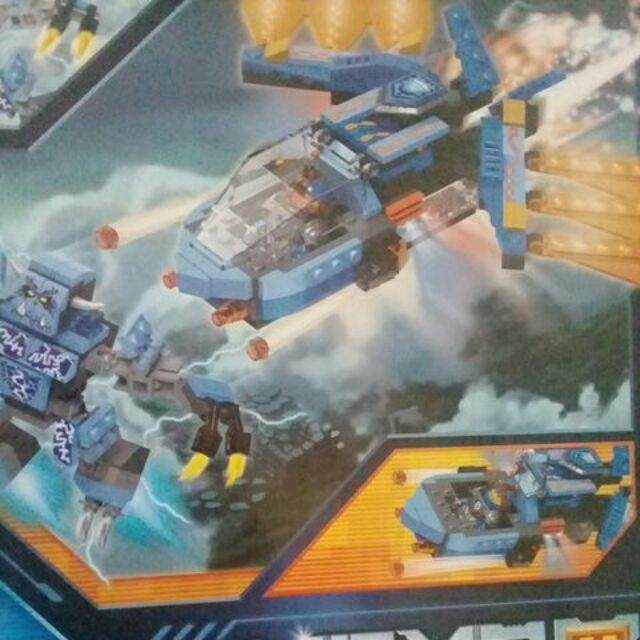 Lego nexo 70334L.289 khối. Nexo xanh chiến đấu.