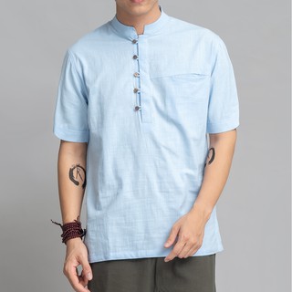 Áo đũi nam cổ tàu cộc tay R.Menswear