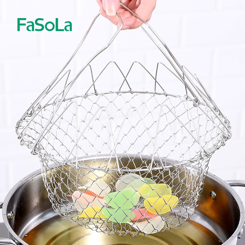 Lưới chiên, hấp, luộc thức ăn bằng thép không gỉ FASOLA FSLSH-152