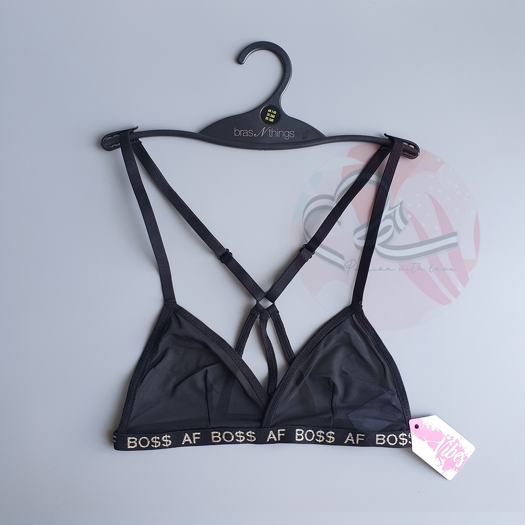 Áo lót bralette phom tam giác xuyên thấu Vib quyến rũ cá tính xuất khẩu Mỹ