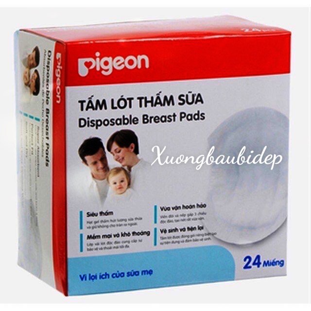 Miếng lót thấm sữa Pigeon Việt Nam (hộp 24 miếng)