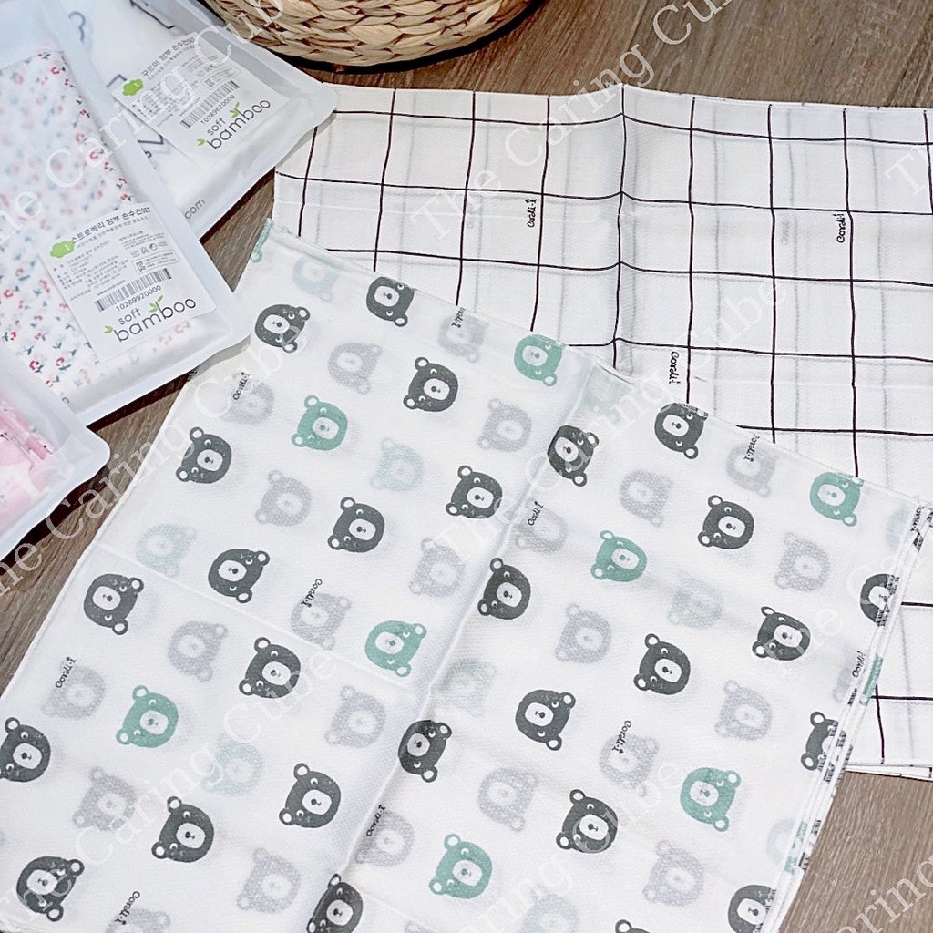 Set 10 khăn sữa Cordi sợi tre cao cấp Hàn Quốc cho bé