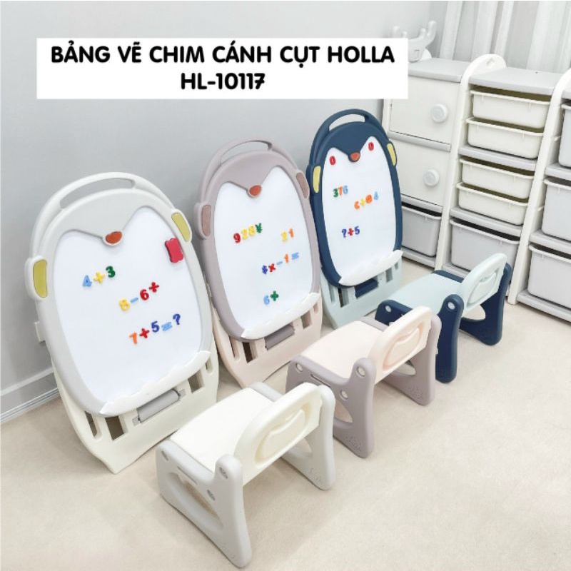 Bảng vẽ chim cánh cụt Holla - có kem ghế